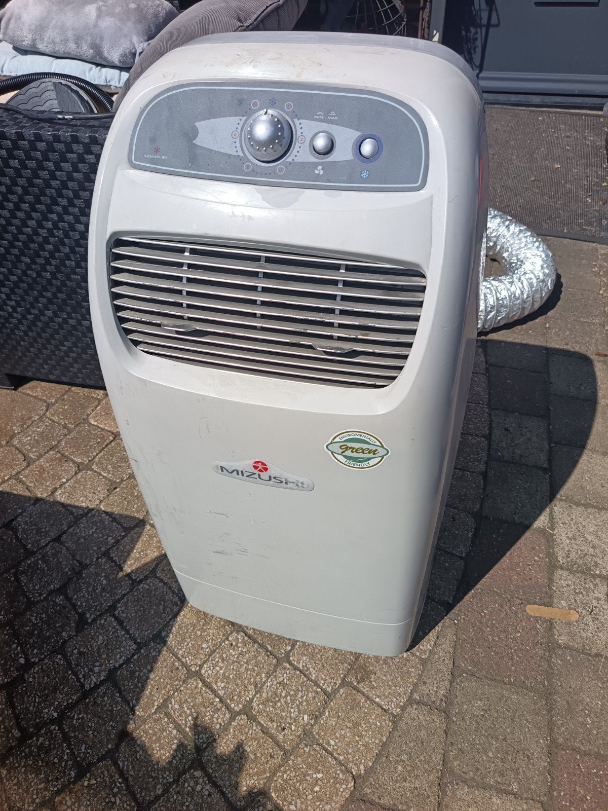 Mizushi Mobiele Airco - koelt goed, Witgoed en Apparatuur, Ophalen, Gebruikt, Minder dan 60 m³, 2 snelheden