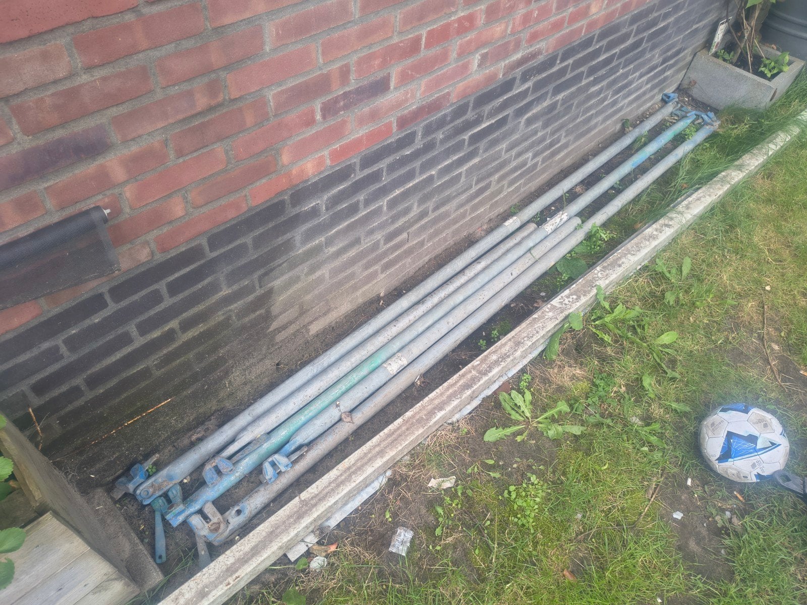 3 steigerpijpen en 2 halve, Ophalen, Gebruikt, Gevelsteiger, Minder dan 2 meter