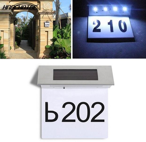 huisnummer / solar led verlicht / hoge korting - nieuw, Ophalen of Verzenden, Nieuw