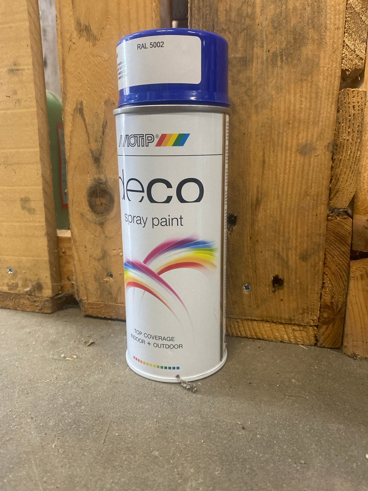 Motip Deco Spray Paint RAL 5002 Ultramarijnblauw Nieuw, Onbekend, Nieuw, Ophalen of Verzenden, Onbekend