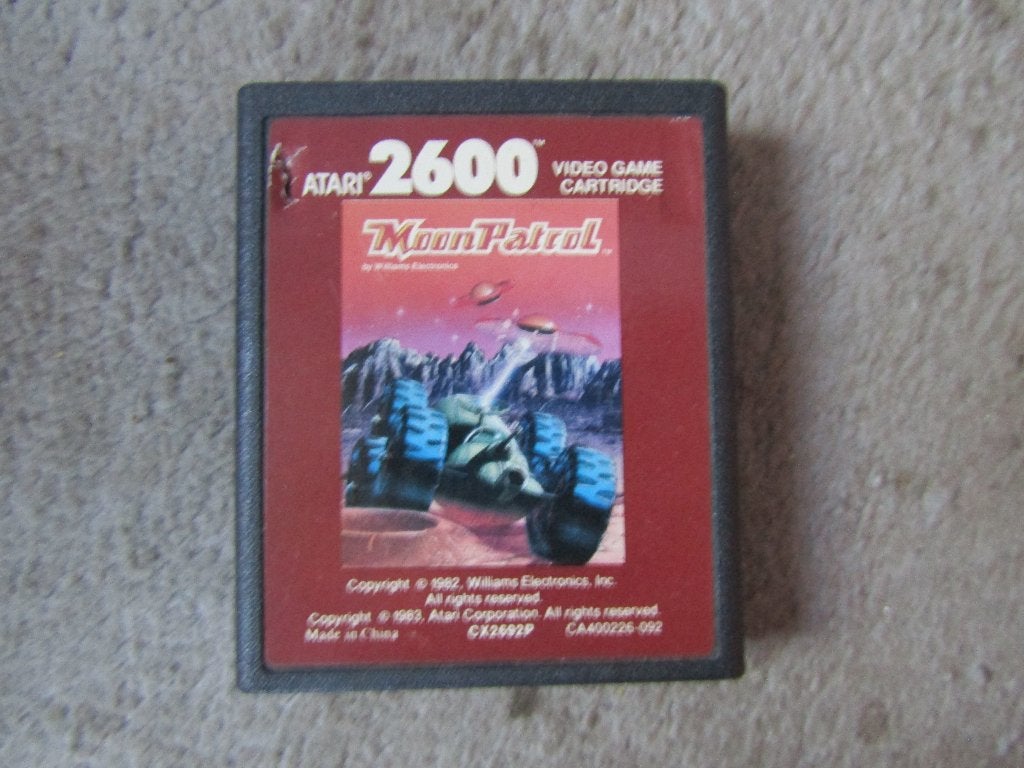 Atari spel: Moon patrol, Spelcomputers en Games, Gebruikt, 1 speler, Racen en Vliegen, Ophalen of Verzenden