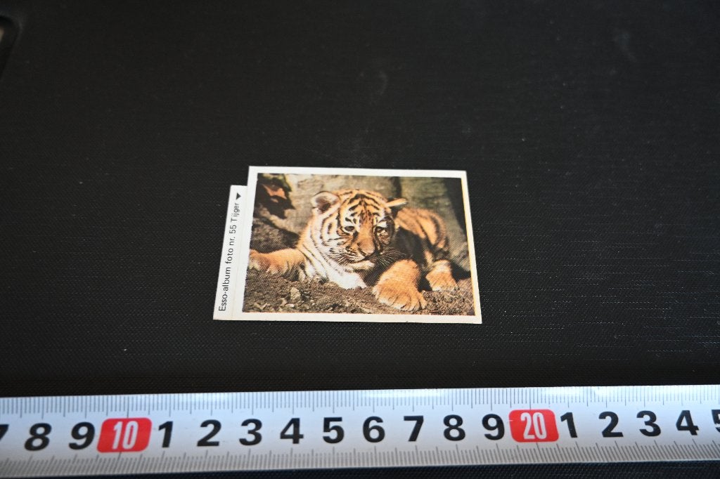 sticker esso dieren #55 tijger, Ophalen of Verzenden, Zo goed als nieuw