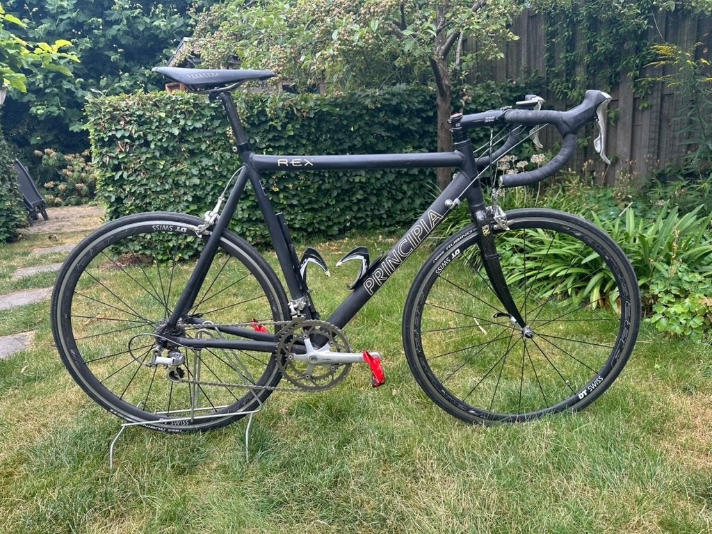 Prachtige zwarte Principia Rex racefiets 57cm Dura-Ace, 28 inch, Gebruikt, Aluminium, 15 tot 20 versnellingen