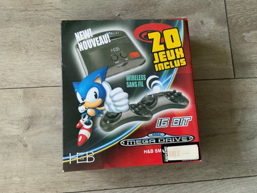Sega Megadrive Mini in doos + 20 Spellen, Ophalen of Verzenden, Zo goed als nieuw, Met 2 controllers, Mega Drive