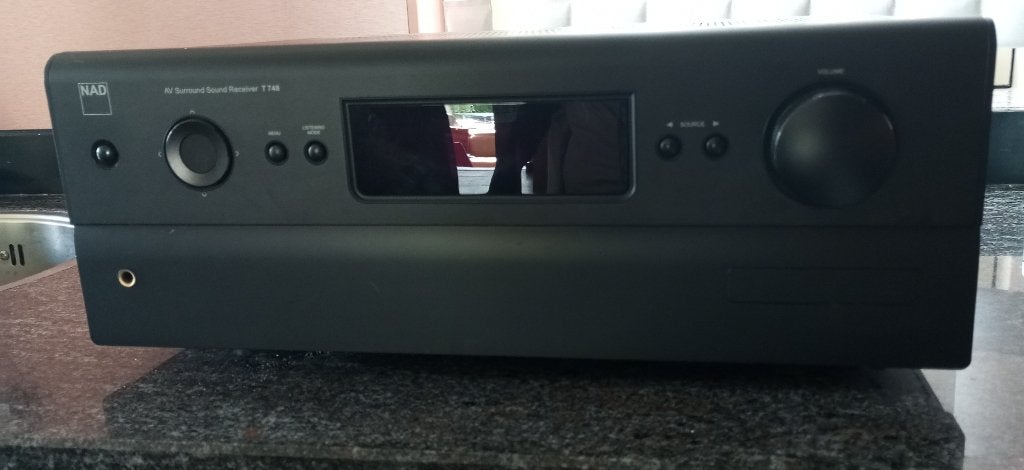 NAD T 748 AV Surround Sound Receiver met afstandsbediening, Overige merken, Ophalen of Verzenden, Zo goed als nieuw, 120 watt of meer