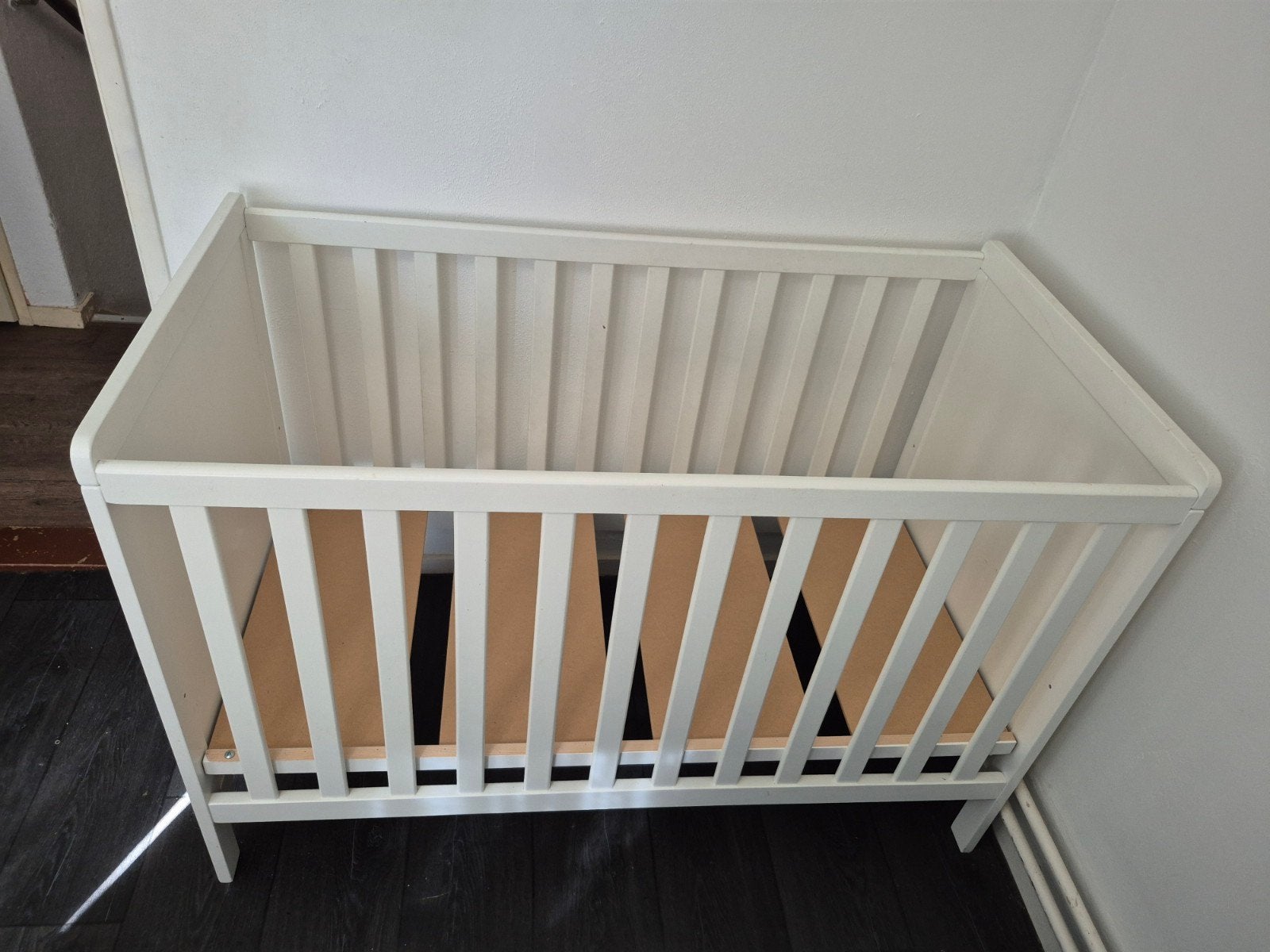 baby ledikant babybedje wit, Ophalen, Gebruikt, Ledikant