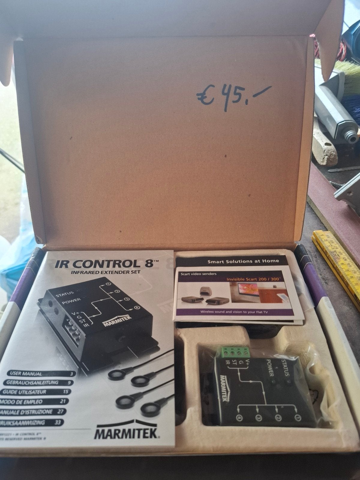 Marmitek IR Control 8 Infrarood Extender Set, Ophalen of Verzenden, Nieuw, Minder dan 2 meter, Overige kabels