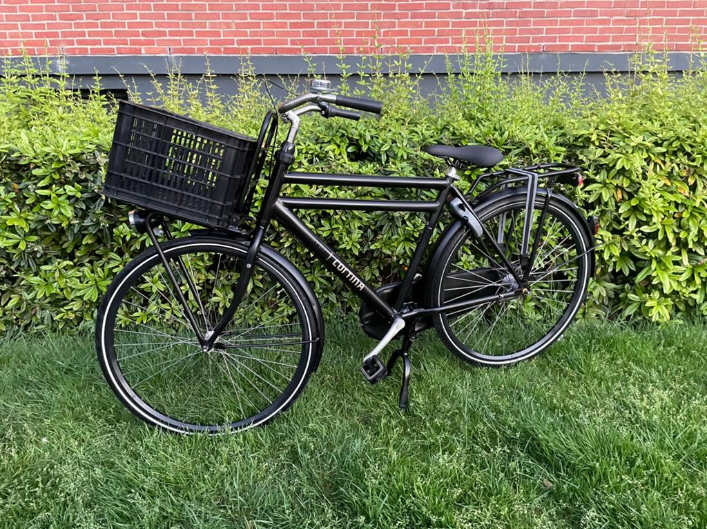 Cortina u4 mat zwart 28 inch framemaat 50 cm, Fietsen en Brommers, Fietsen | Jongens, 26 inch of meer, Terugtraprem, Versnellingen