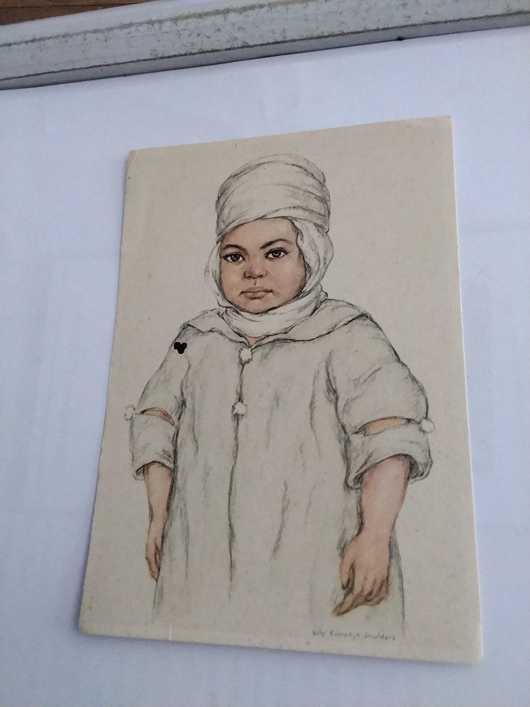 BERBER JONGETJE.  SAHARA./ LILY EVERSDIJK SMULDERS, Ophalen of Verzenden, Voor 1920, Kinderen