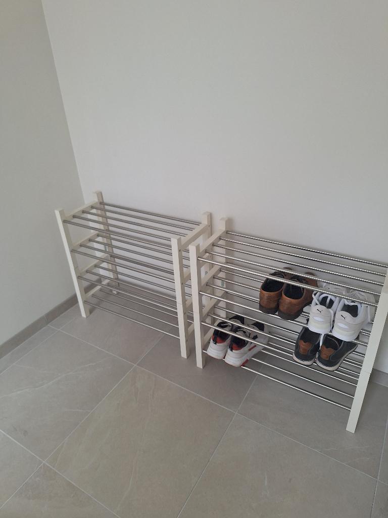 IKEA TJUSIG Wit schoenenrek (4x keer) - ALS NIEUW!!!, Huis en Inrichting, Ophalen, Zo goed als nieuw