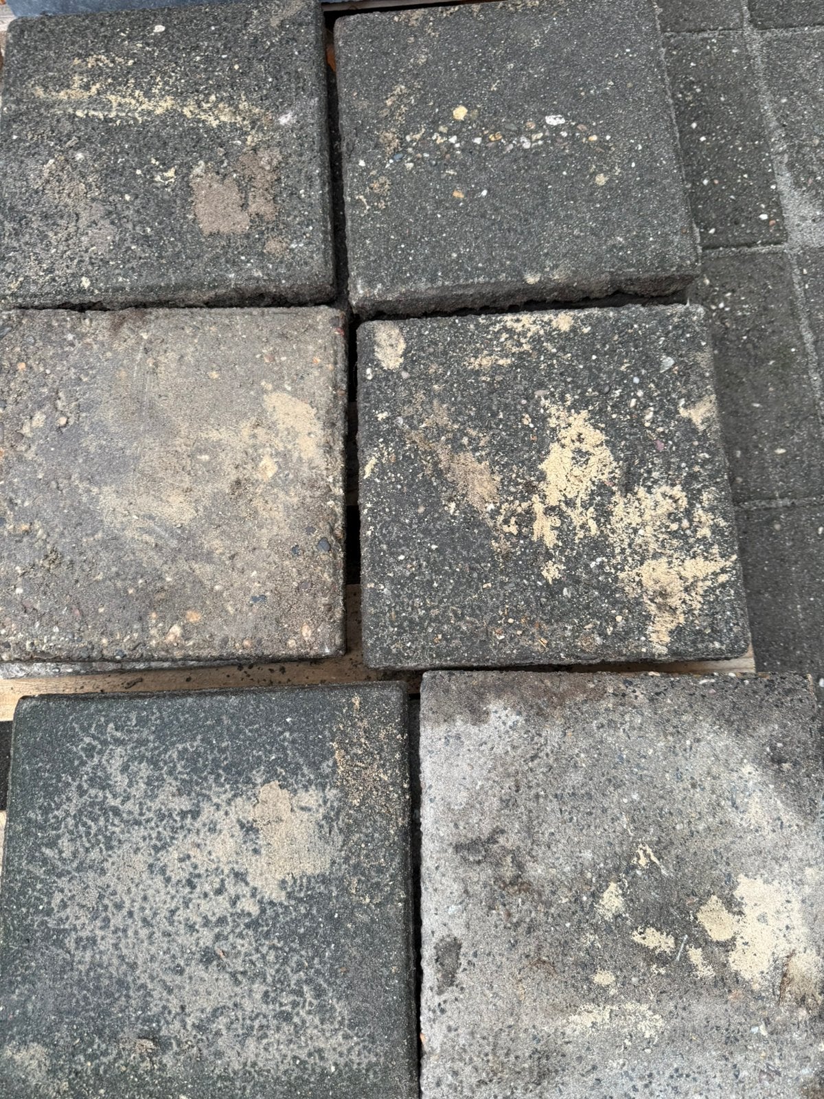 30 stuks 30x30 tegels, Tuin en Terras, Ophalen, Gebruikt, 5 tot 10 m², Beton
