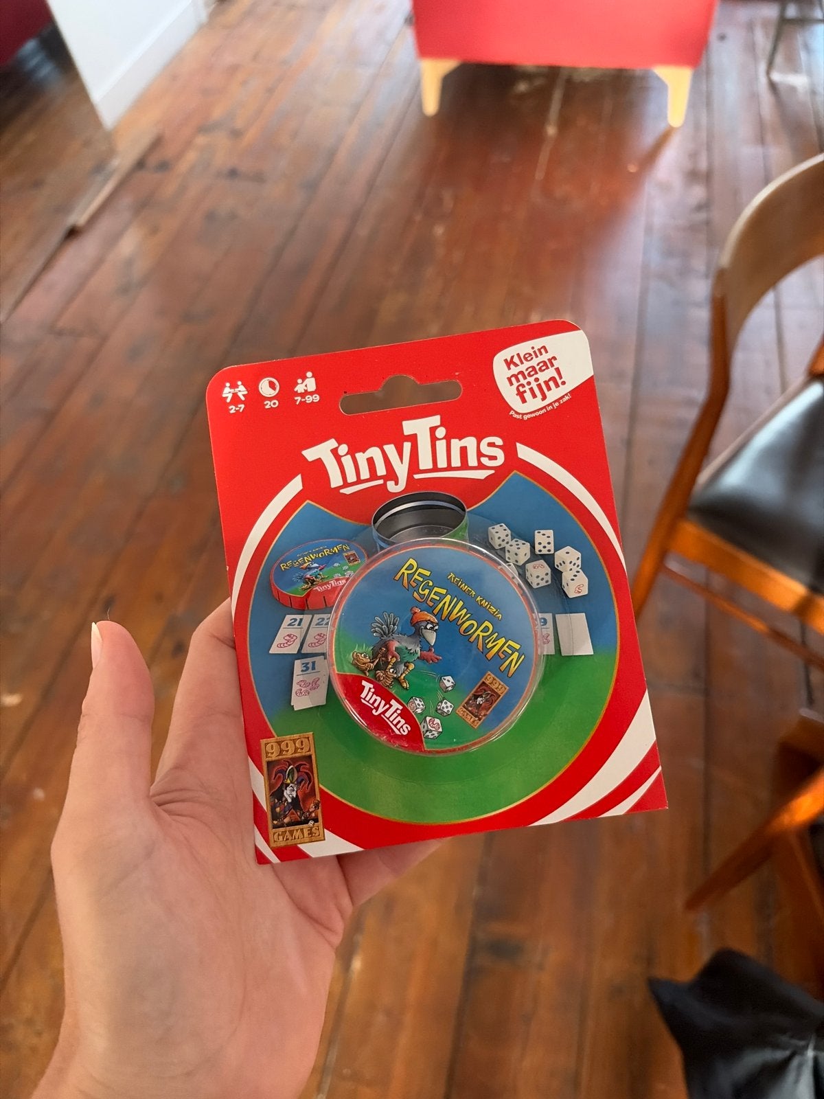 10x Tiny Tins Regenwormen - Nieuw in originele verpakking, Drie of vier spelers, Ophalen of Verzenden, Nieuw
