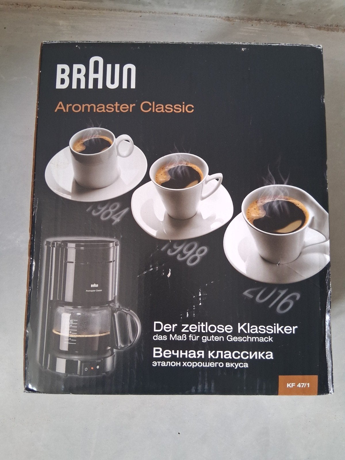 Braun Aromaster Classic Koffiezetapparaat KF 47/1, Gebruikt, 10 kopjes of meer, Koffiemachine, Gemalen koffie