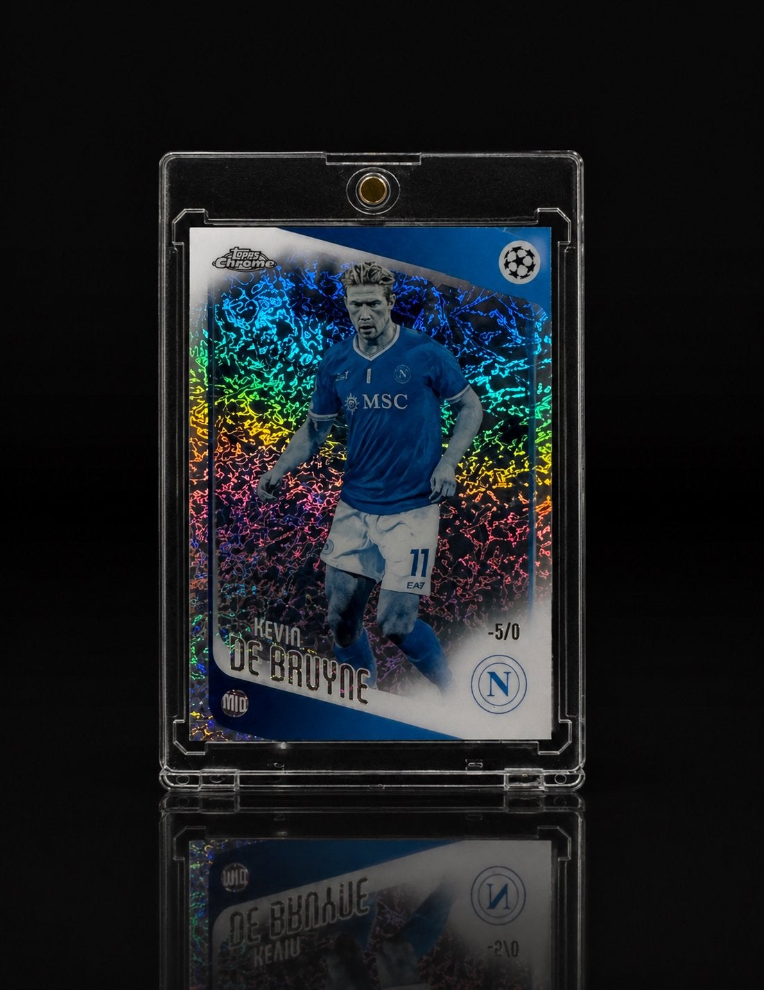 Kevin de bruyne frozenfractor -5/0 Topps Chrome, Verzamelen, Ophalen of Verzenden, Zo goed als nieuw