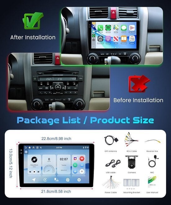 Autoradio – Multimedia Speler – Android Car Radio, Corvance B.V., Verzenden, Nieuw, Corvancebol@gmail.com