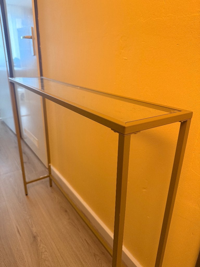 Wandtafel, Consoletafel, Huis en Inrichting, Tafels | Sidetables, Ophalen, 50 tot 100 cm, Nieuw, Glas