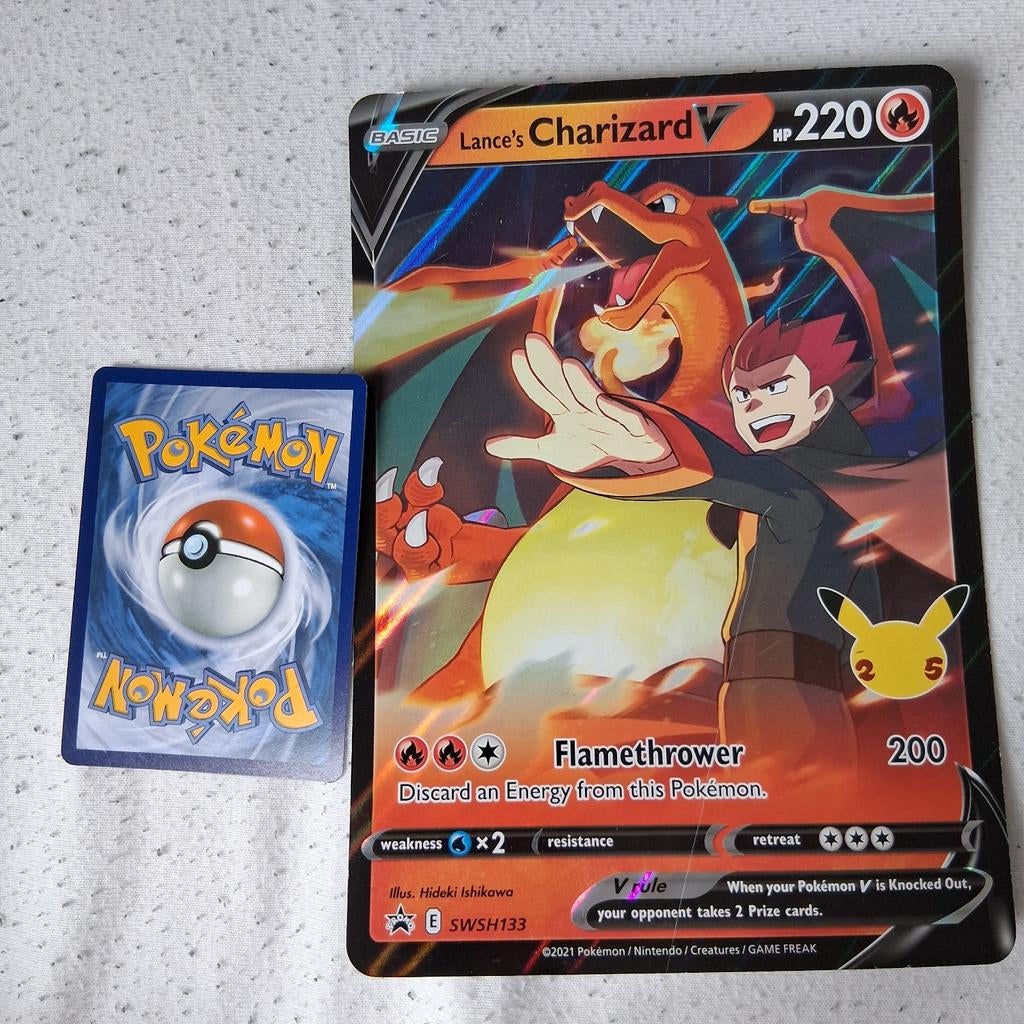 Celebrations jumbo charizard card, Ophalen of Verzenden