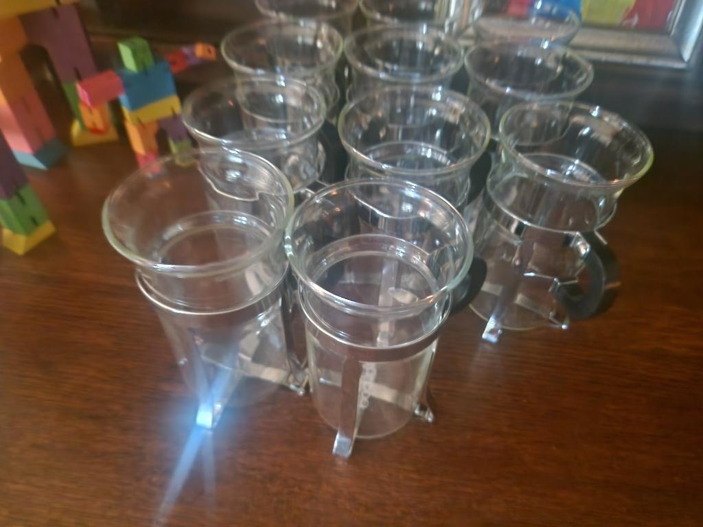 11 vintage bodum theeglazen, Glas of Glazen, Ophalen of Verzenden, Overige stijlen, Glas