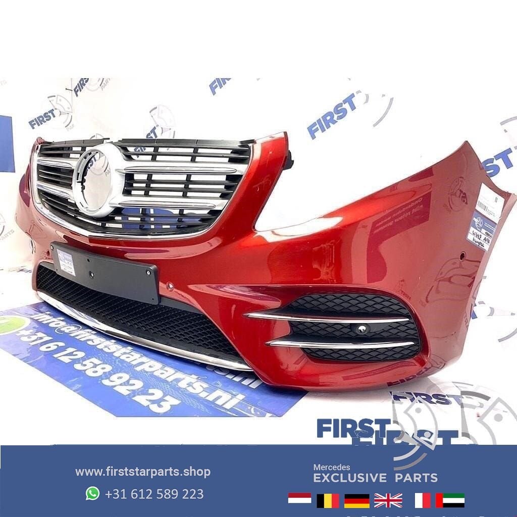 W447 VITO / V KLASSE AMG PAKKET COMPLEET ROOD PDC ORIGINEEL, Gebruikt, -, Ophalen of Verzenden, Bumper