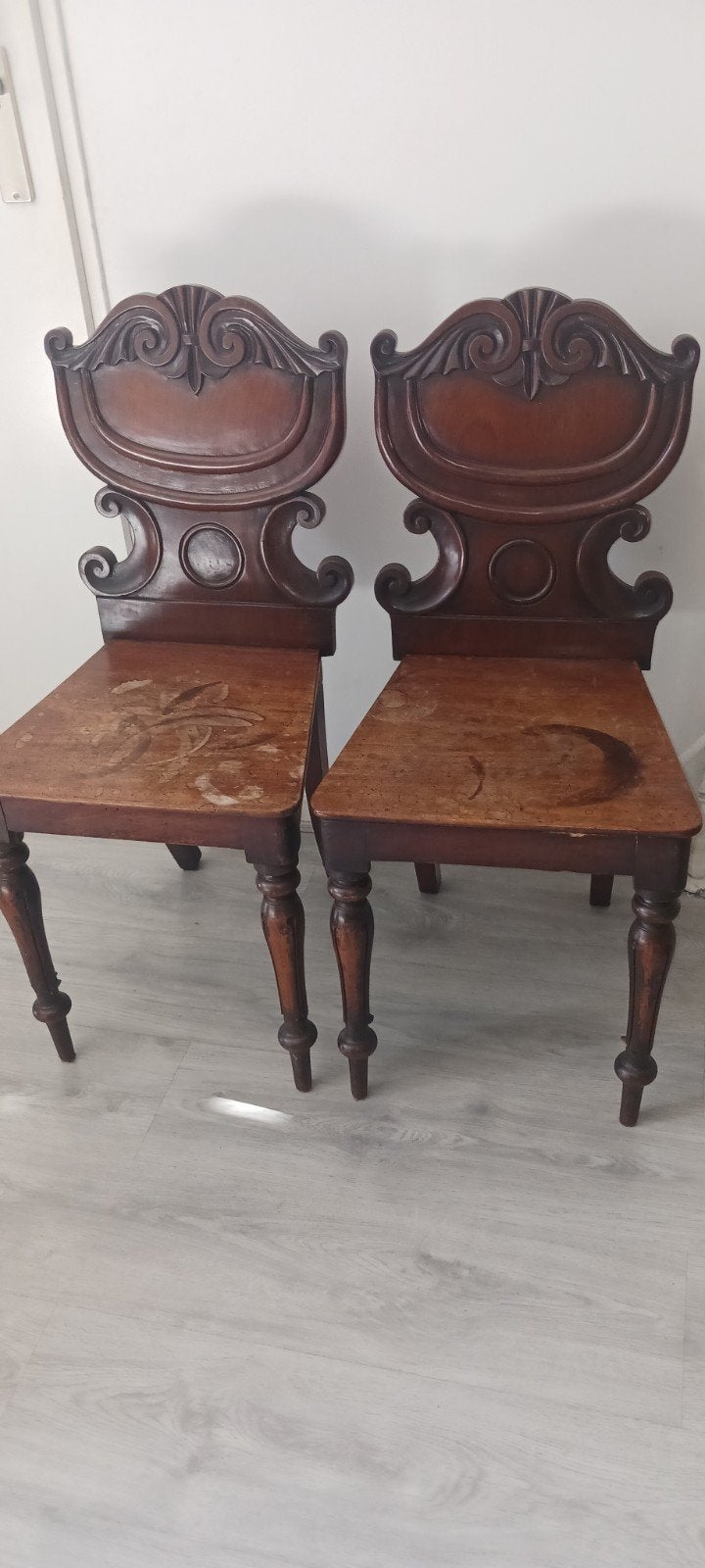 antiek Mahonie regency stoelen 19e eeuw, Ophalen of Verzenden