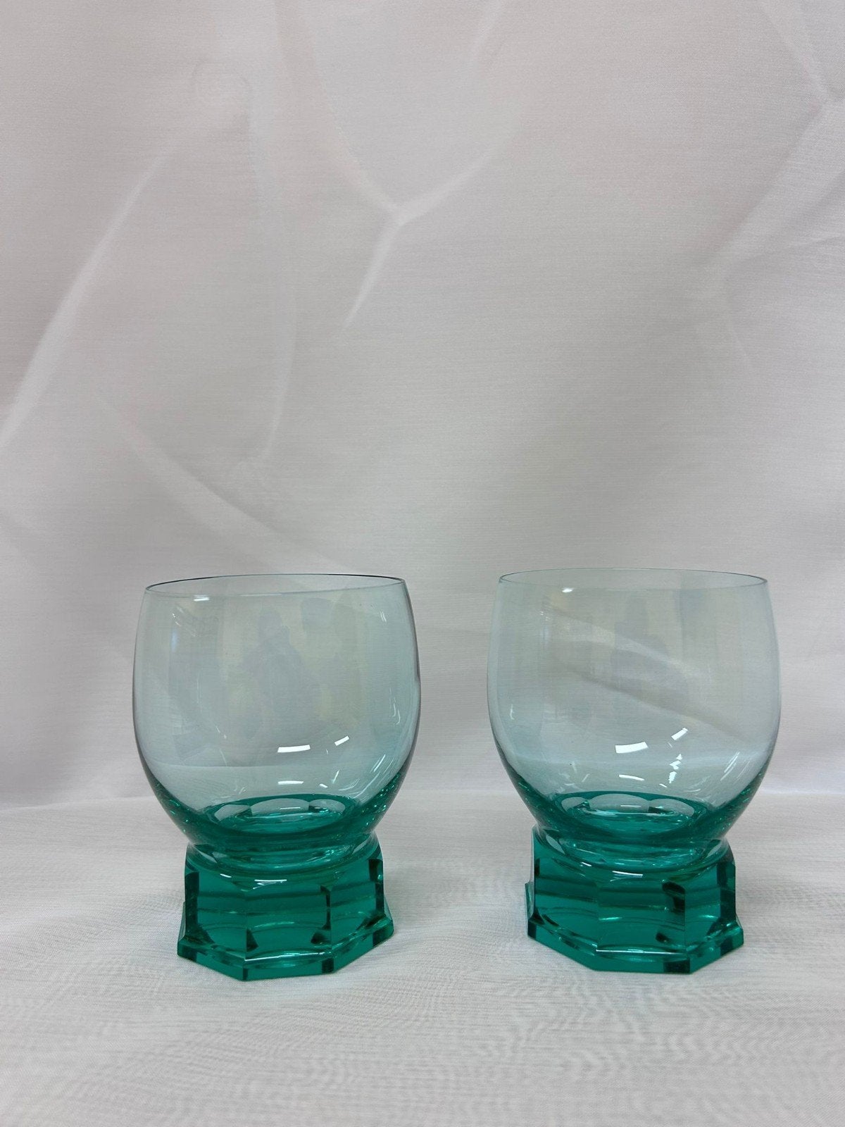 Zeegroene whisky glazen A.D. Copier Glasfabriek Leerdam 1927, Antiek en Kunst, Ophalen