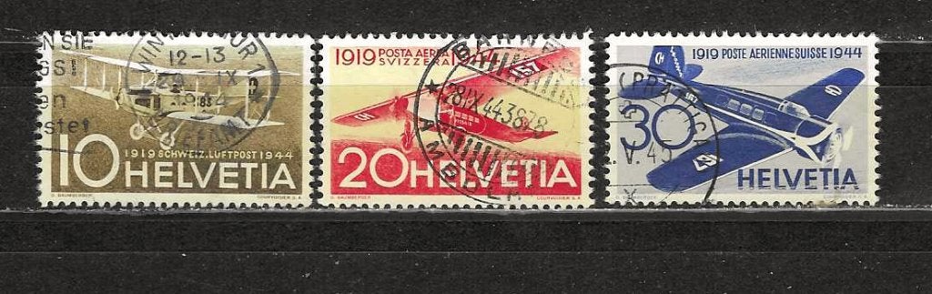 Zwitserland 435-437, Ophalen of Verzenden, Gestempeld