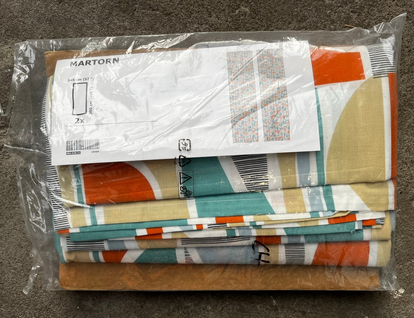 IKEA MARTORN gordijnen – 2 stuks – 145 x 300 cm, IKEA, Ophalen of Verzenden, Zo goed als nieuw, Gordijn