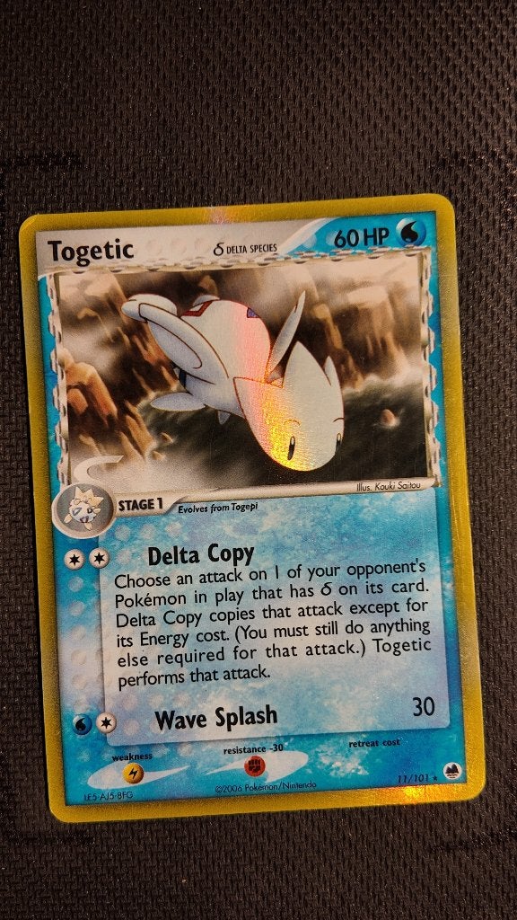 Togetic δ 11 Dragon Frontiers | Pokemon kaart, Ophalen, Zo goed als nieuw, Losse kaart, Foil