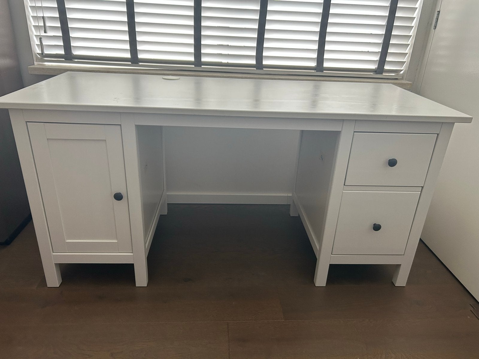 IKEA HEMNES bureau met lades en kastje - thuiswerkplek, Ophalen, 64 cm, 155 cm, Hout