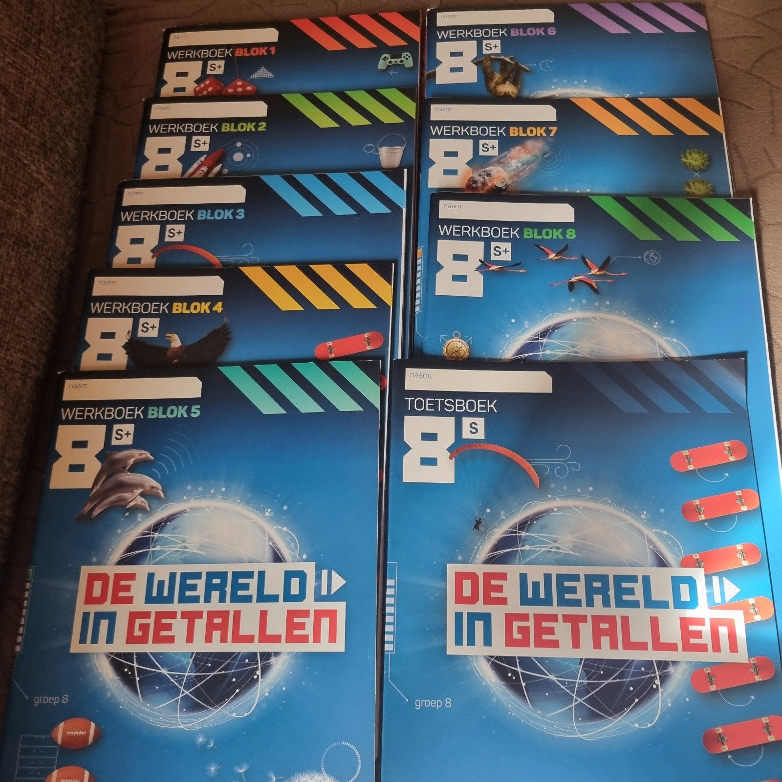 Groep 8 De Wereld in Getallen 8 S+ Werkboeken en Toetsboek, Boeken, Ophalen of Verzenden, Nieuw