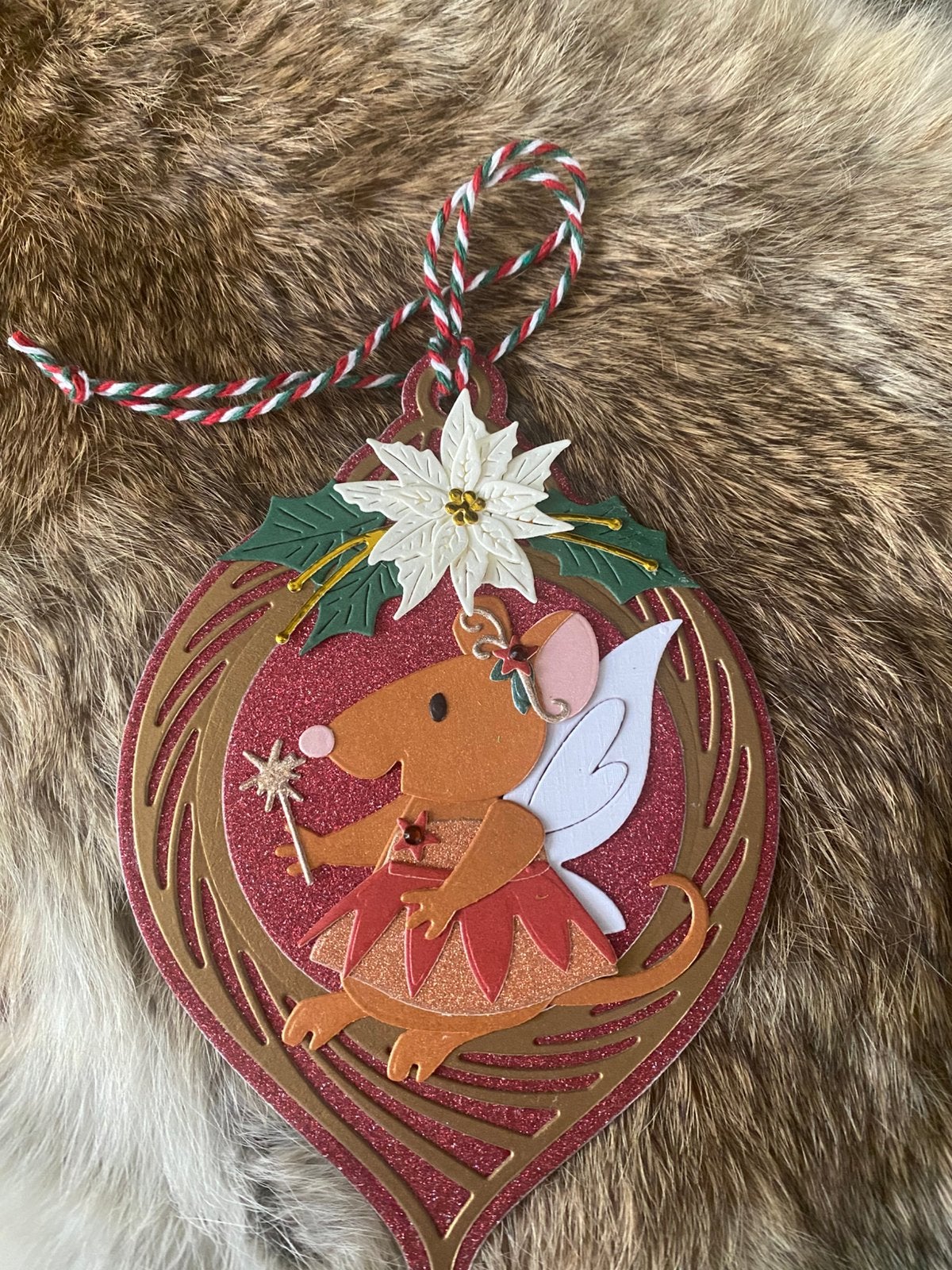 Handgemaakte kerstbal kerstkaart nr 18, Ophalen of Verzenden, Nieuw