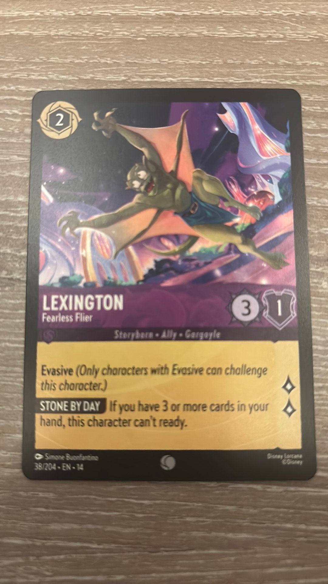 Disney Lorcana Lexington fearless flier 38-204 14HPC nonfoil, Ophalen of Verzenden, Zo goed als nieuw
