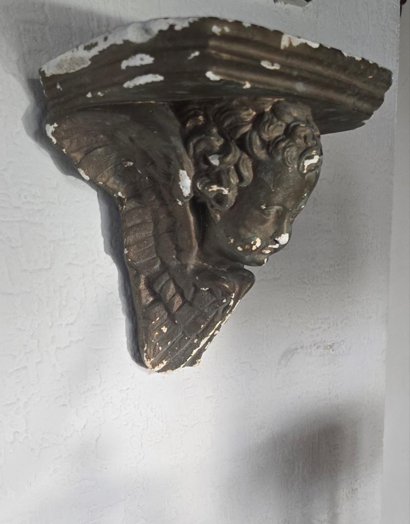 Mooie zeer oude engel console, Antiek en Kunst, Ophalen of Verzenden