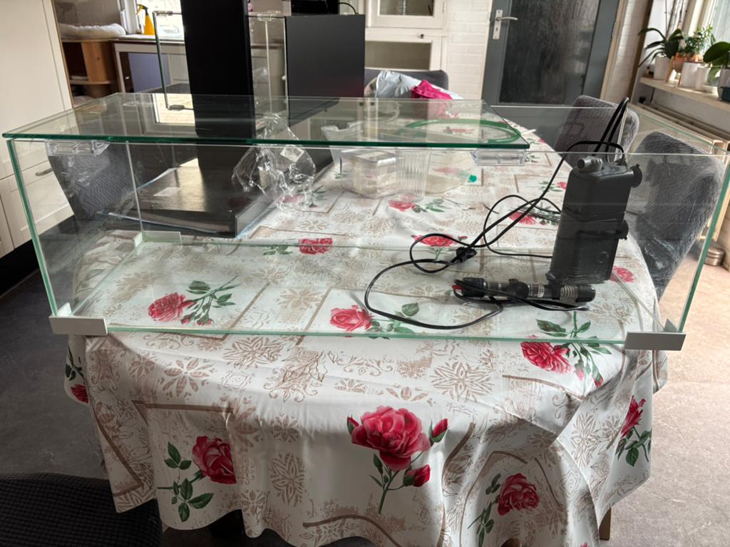 Te koop aquarium, Ophalen, Zo goed als nieuw, Leeg aquarium