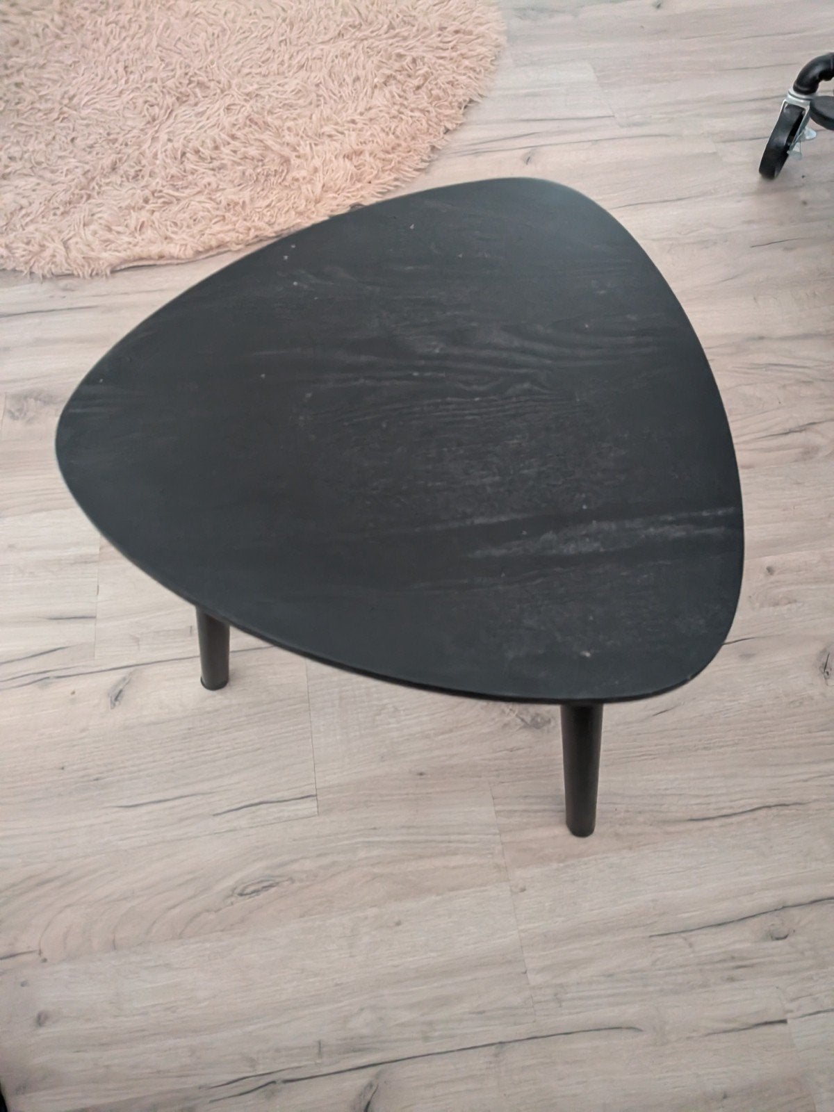 Zwarte bijzettafel met 3 poten - Gebruikt, Minder dan 50 cm, Gebruikt, Minder dan 50 cm, 5 – 50