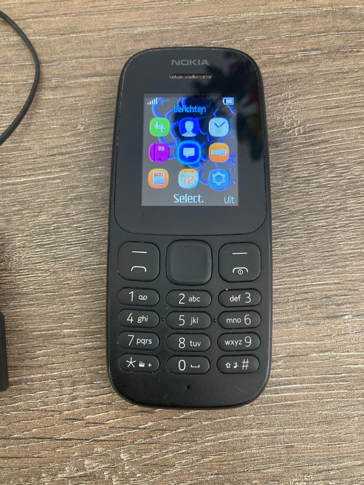 Nokia 105 ( TA-1010) - mobiele telefoon, Geen camera, Zwart, Fysiek toetsenbord, Ophalen of Verzenden