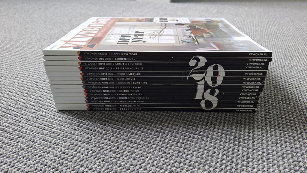 Jaargang 2018 VT Wonen tijdschriften, Boeken, Ophalen of Verzenden, Gelezen, Overige typen