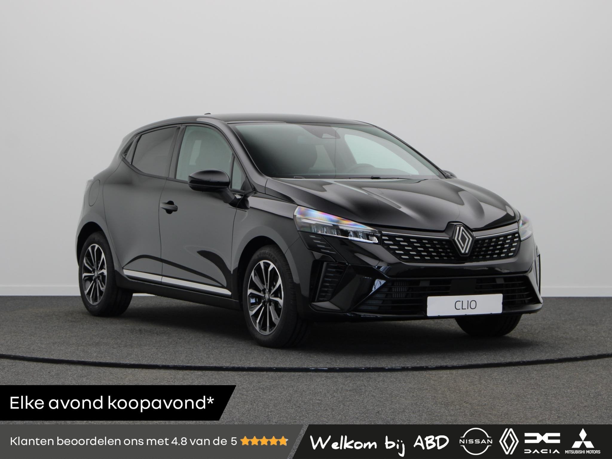 Renault Clio TCe 90pk GPF techno | Stoel- en stuurwielverwar, Voorwielaandrijving, Euro 6, Leder en Stof, Zwart