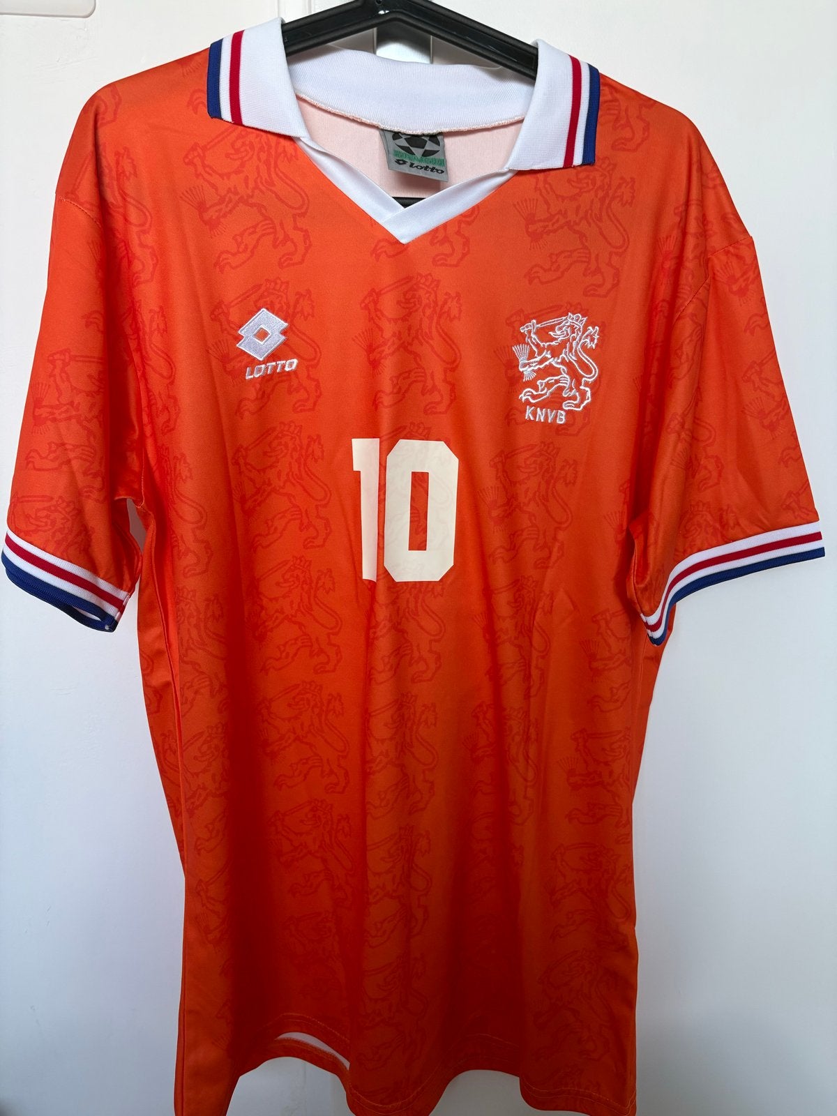 Vintage Oranje Koeman Nederland wk 1994 Lotto Large en XL, Maat L, Ophalen of Verzenden, Nieuw, Shirt