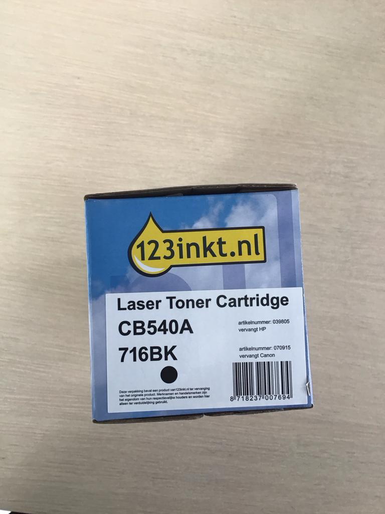 Laser Toner Cartridge CB540A 716BK (Canon/HP), Ophalen of Verzenden, Nieuw, Toner