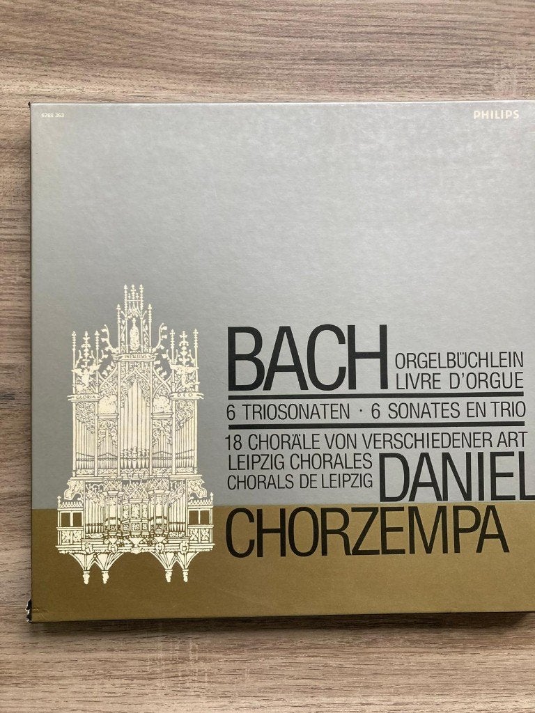 Bach Daniel Chorzempa doos met 6 elpee's in nette staat, Cd's en Dvd's, Ophalen of Verzenden, Zo goed als nieuw, 12 inch
