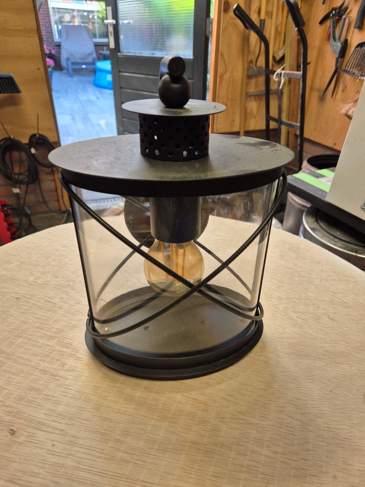 Buitenlamp, Tuin en Terras, Staal, Wandlamp, Ophalen of Verzenden, Netvoeding