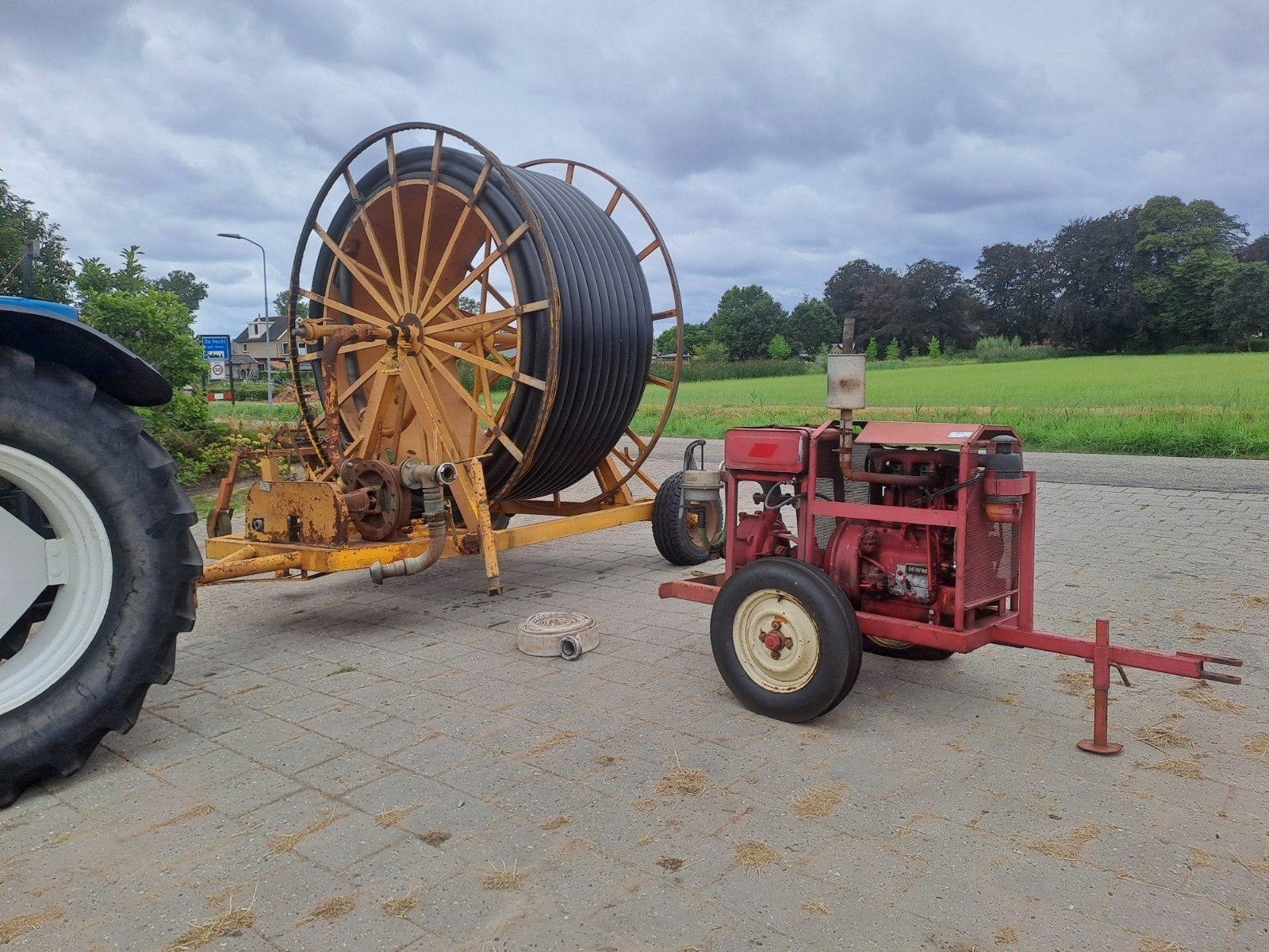Emergo beregeningshaspel met Modena pomp Nelson spuitkanon, Ophalen, -, -, Beregening en Drainage