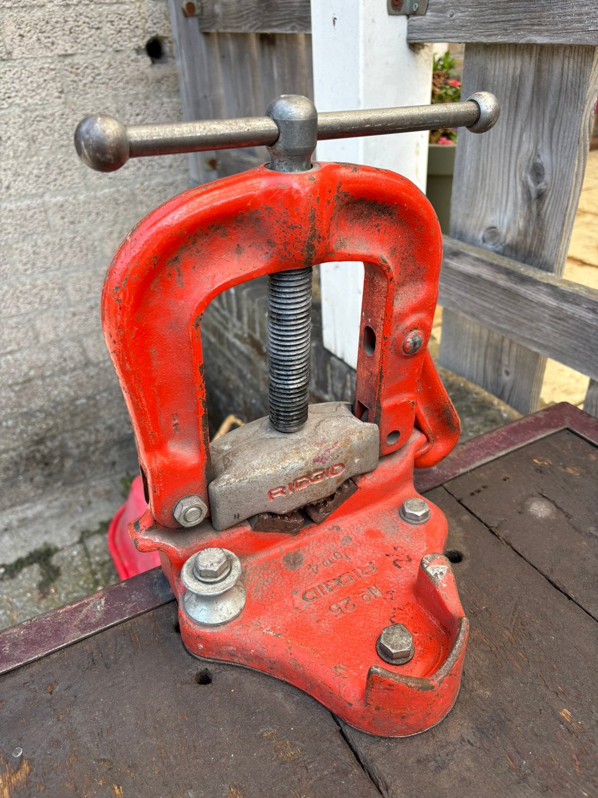 Ridgid pijpklem no25, Ophalen, Gebruikt