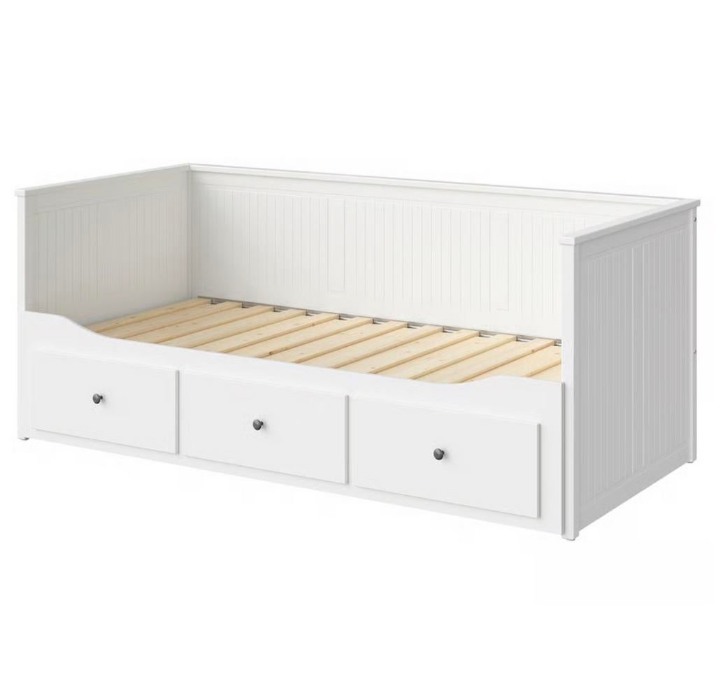 IKEA Hemnes bedbank & Husvika Matrassen (2 stuks), Huis en Inrichting, Slaapkamer | Bedden, Ophalen, Zo goed als nieuw