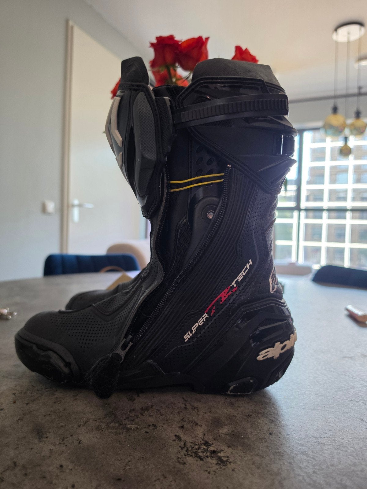 Alpinestars supertech black/black maat 40, Ophalen of Verzenden, Zo goed als nieuw, Schoenen