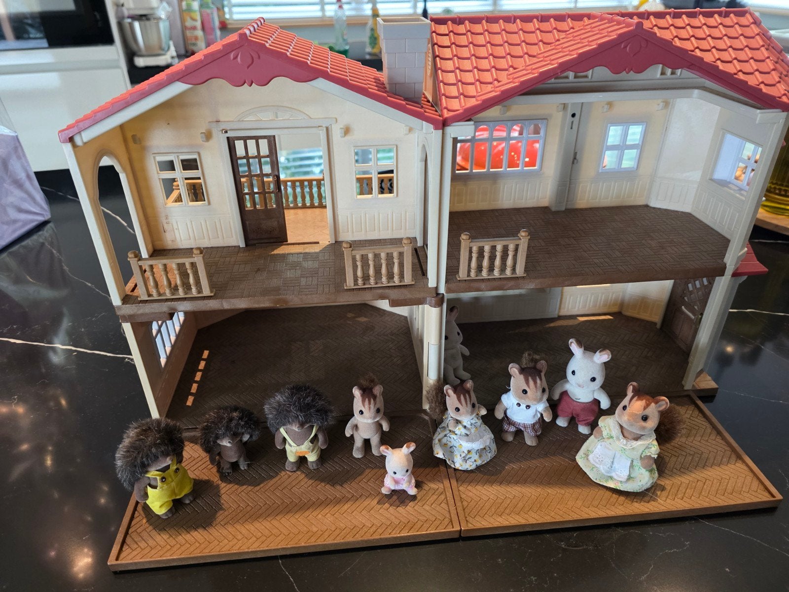Sylvanian Families Poppenhuis met Familie, Ophalen of Verzenden, Gebruikt, Poppenhuis