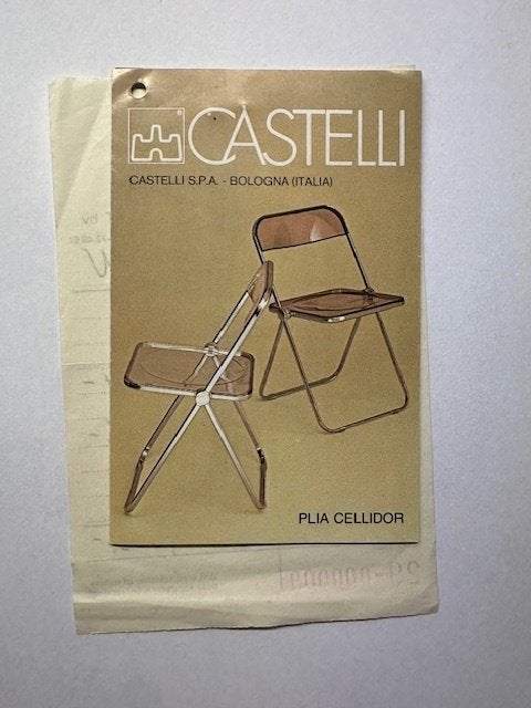 Plia-klapstoel van CASTELLI aangeboden / zitting ontbreekt, Huis en Inrichting, Stoelen, Ophalen, Gebruikt, Metaal, Eén