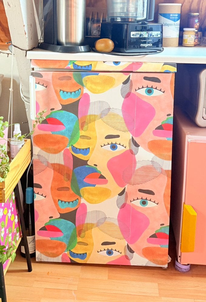 Wrap folie abstract kleur, Ophalen, Zo goed als nieuw