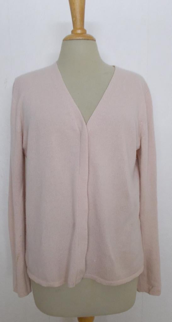 Wollen zalm kleurig vestje van Max Mara! L, Verzenden, Zo goed als nieuw, Maat 42/44 (L), Overige kleuren